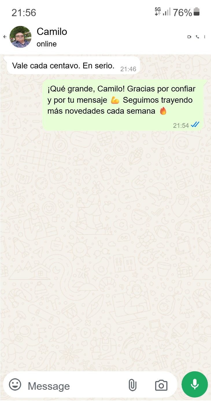 A sixth screenshot of positive feedback.